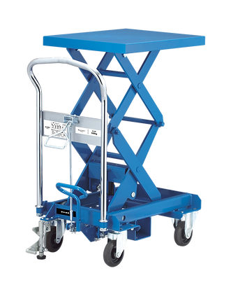 スチールリフト台車 耐荷重500kg 固定ハンドル式 500×600 UDS-500W